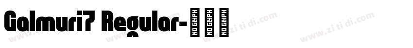 Galmuri7 Regular字体转换